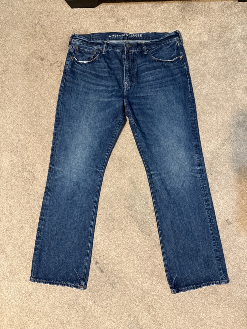 American Eagle 100% Cotton Medium Wash Original Bootcut Jeans Size 38 X 34